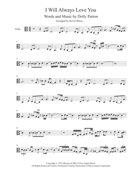 I Will Always Love You (arr. Kevin Busse)
