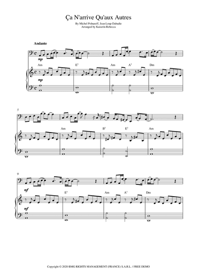 Ca N'arrive Qu'aux Autres (arr. Kaiserin Rebecca)