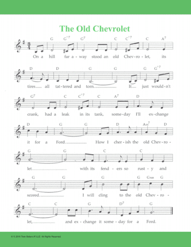 The Old Chevrolet (arr. Hal Wright)
