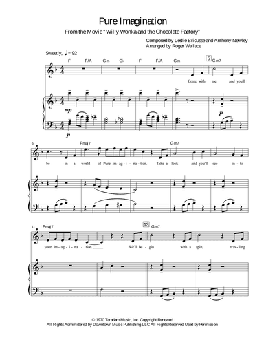 Pure Imagination (arr. Roger Wallace)