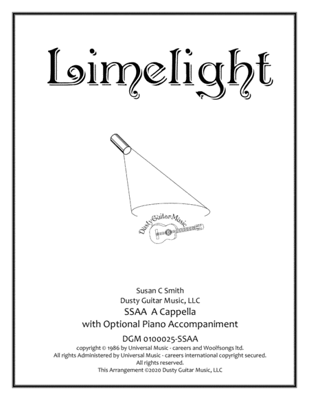 Limelight (arr. Susan C Smith)