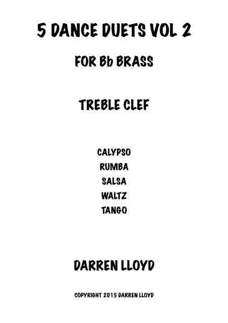 Trombone Duets Treble Clef