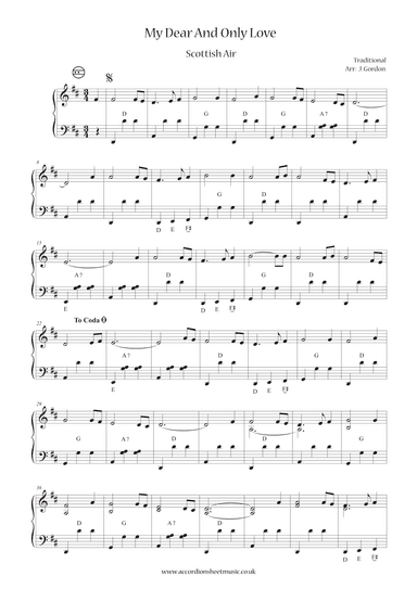 My Dear And Only Love (arr. Julia Gordon)