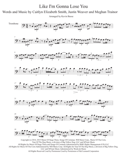 Like I'm Gonna Lose You (arr. Kevin Busse)