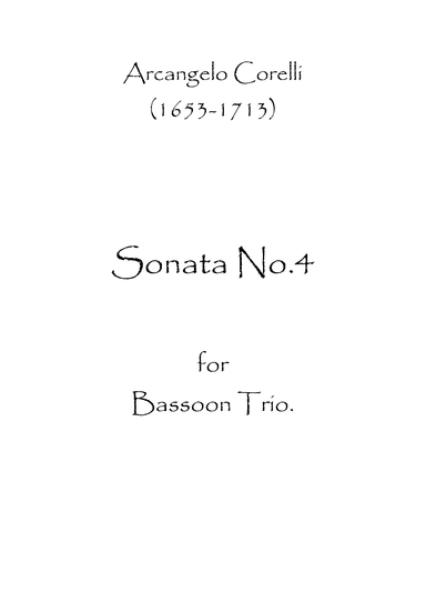 Sonata No.4 (arr. Spence Bundy)