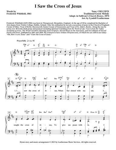 I Saw the Cross of Jesus (arr. Leatherman Music Services)