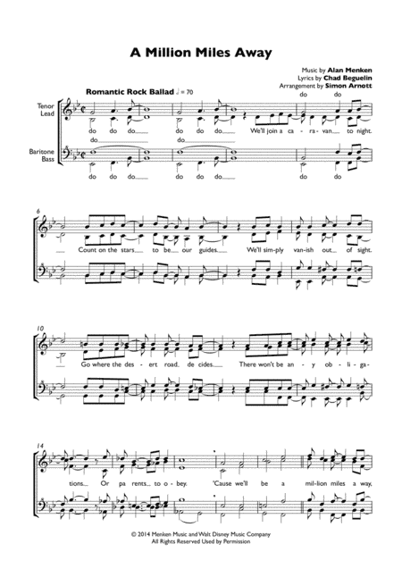 A Million Miles Away (arr. Simon Arnott)
