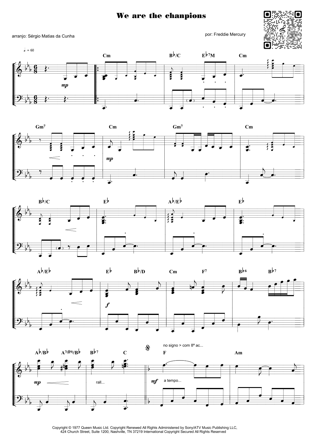 We Are The Champions (arr. Sérgio Matias da Cunha)