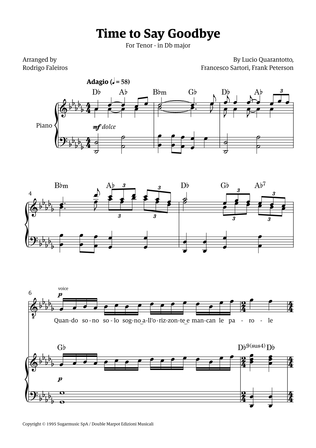 Time To Say Goodbye (arr. Rodrigo Faleiros)