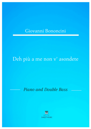 Giovanni Bononcini - Deh pi a me non v_asondete (Piano and Double Bass) (arr. ANDRE LAITANO)