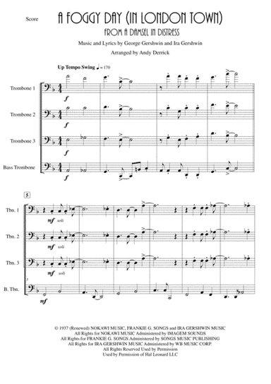 A Foggy Day (In London Town)  from A DAMSEL IN DISTRESS (arr. Andy Derrick)