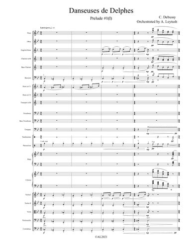 C. Debussy - Preludes, 1st Book, Orchestrated by A. Leytush
