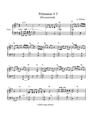 Polonaise # 5 in G major