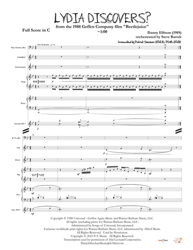 Lydia Discovers? (arr. Patrick Sheehan)