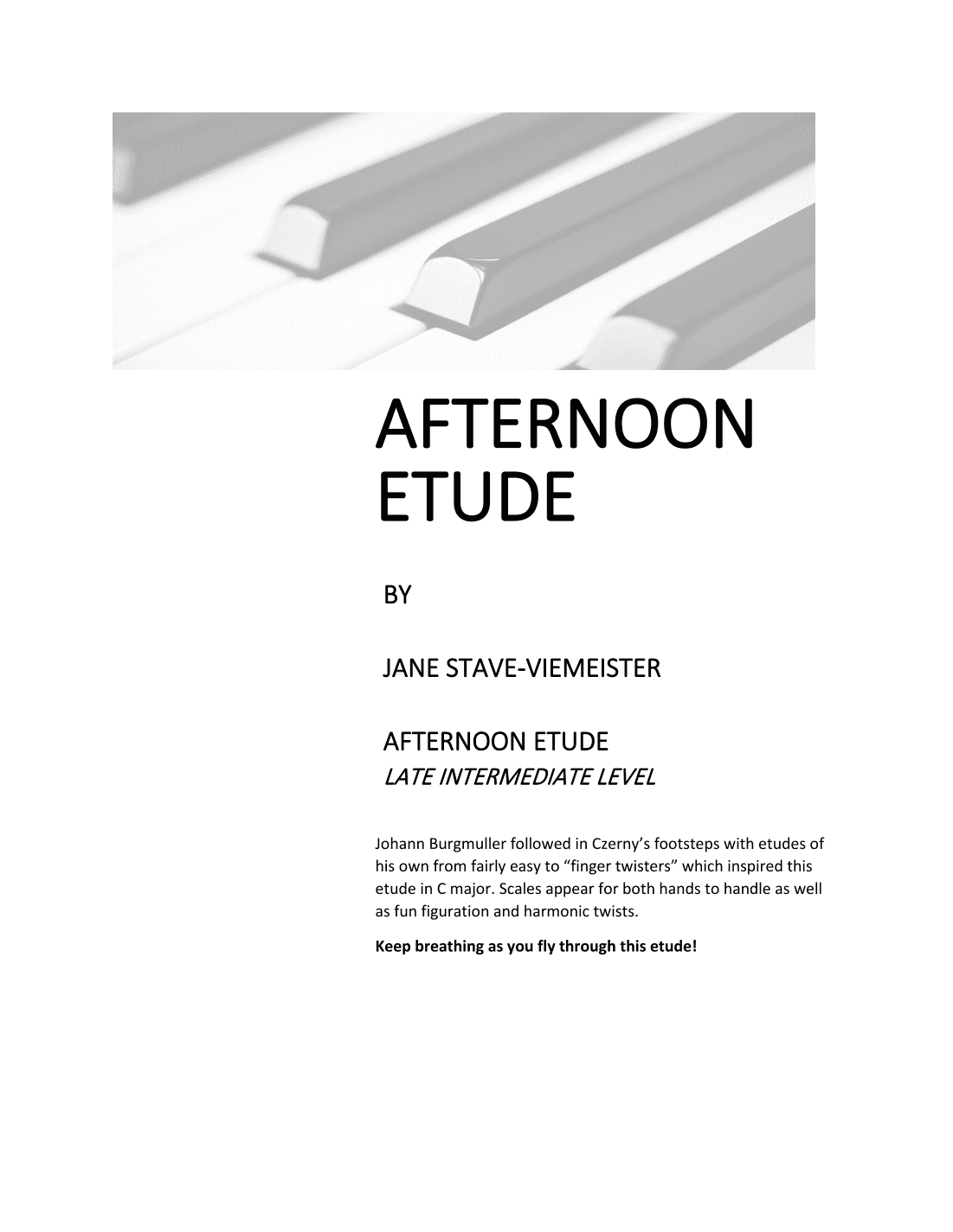 Afternoon Etude