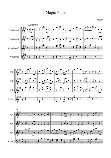 Magic Flute (arr. Konstantinos Botinis)