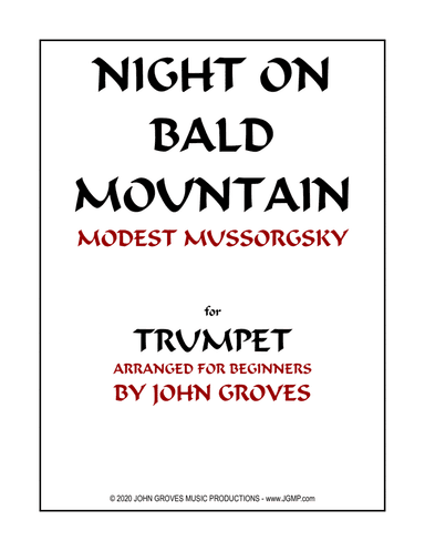 Night On Bald Mountain - Trumpet (Beginner) (arr. John Groves)
