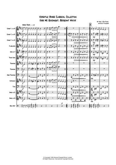 Kiss Me Goodnight, Sergeant Major (arr. Kevin P Holdgate)
