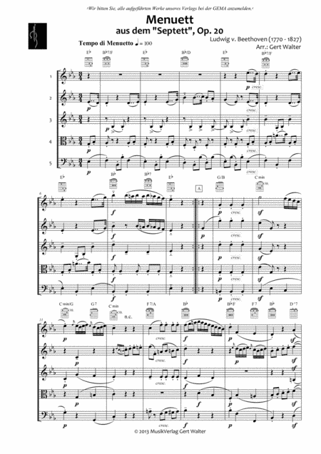 Menuet (arr. Gert Th. Walter)