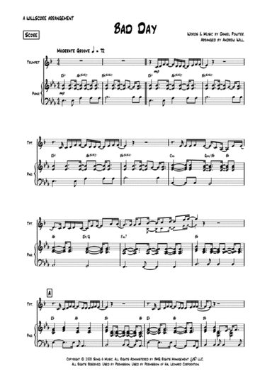 Bad Day (arr. Andrew Will)