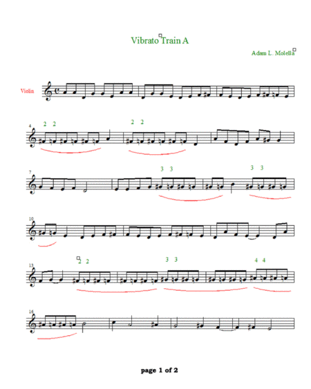 Vibrato Train : Music geared for slow motion vibrato movement .