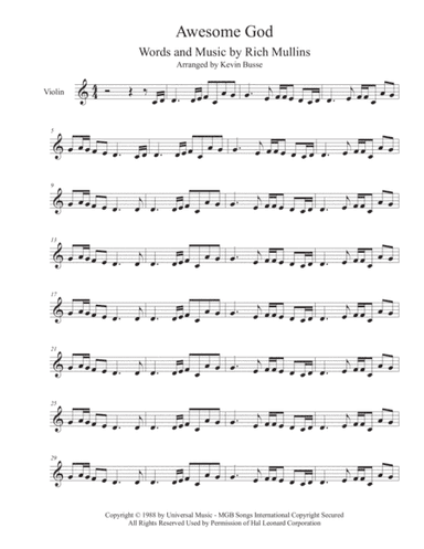 Awesome God (arr. Kevin Busse)