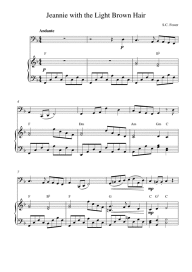 Jeannie with the Light Brown Hair (arr. Kaiserin Rebecca)