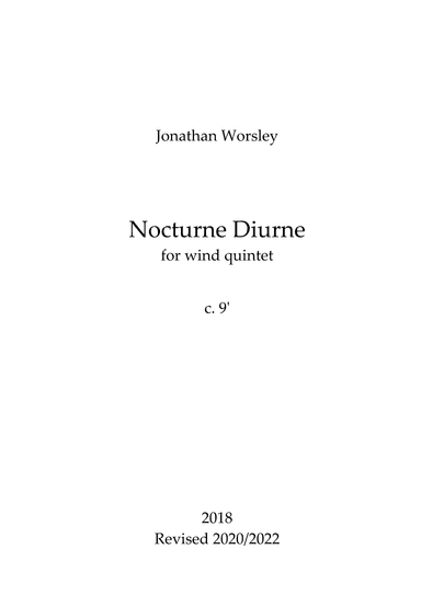 Nocturne Diurne