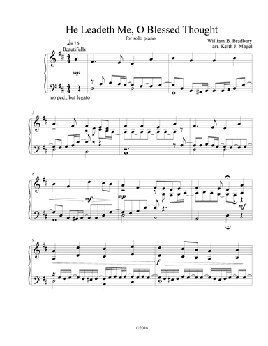 He Leadeth Me (arr. Keith James)