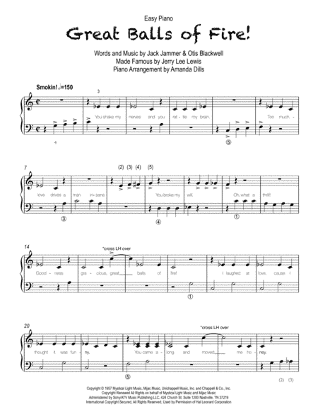 Great Balls Of Fire (arr. Amanda Miller Dills)