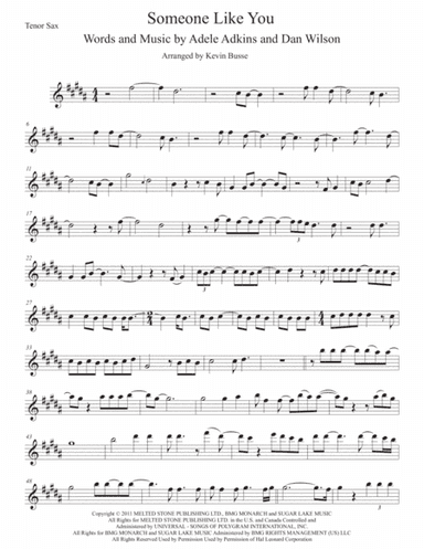Someone Like You (arr. Kevin Busse)