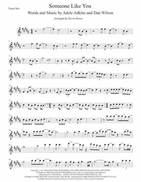Someone Like You (arr. Kevin Busse)