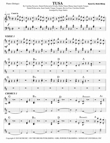 Tusa (arr. Jorge Juárez)