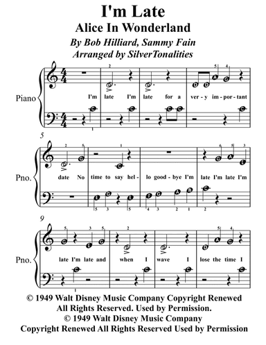 I'm Late (arr. SilverTonalities)