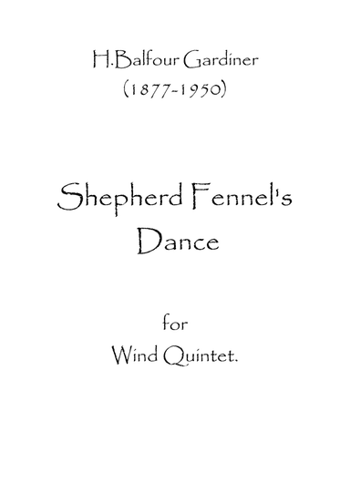 Shepherd Fennel's Dance (arr. Spence Bundy)