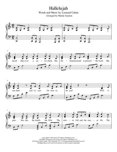 Hallelujah (arr. Mandy Gayken)