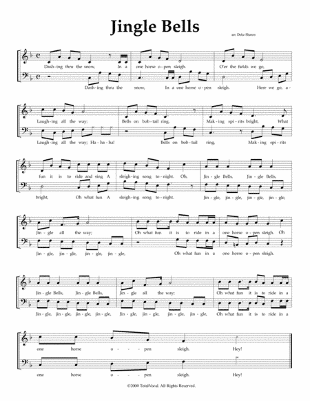 Jingle Bells (arr. Deke Sharon)