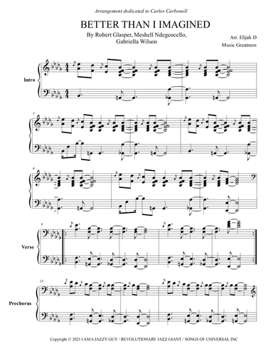 Better Than I Imagined (arr. Music Greatness)