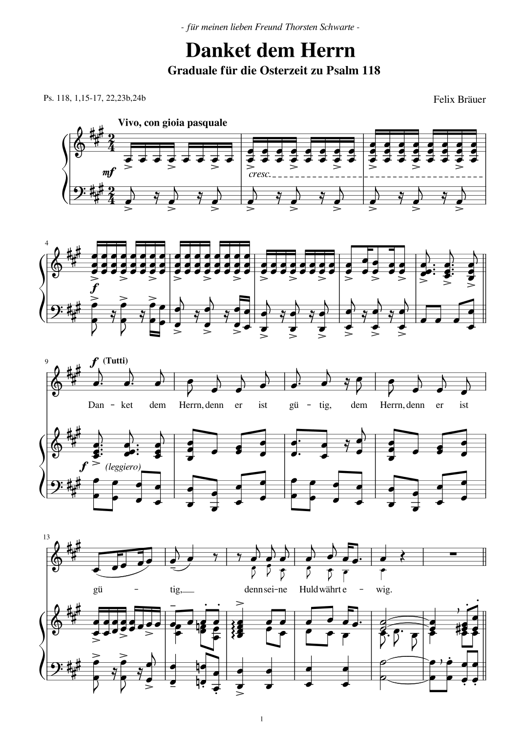 "Danket dem Herrn" (Graduale, Psalm 118)