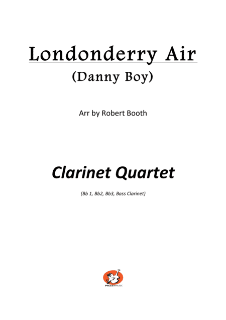 Londonderry Air (Danny Boy) - Clarinet Quartet (arr. Robert Booth)
