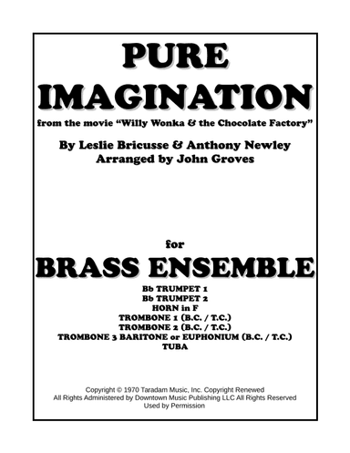 Pure Imagination (arr. John Groves)