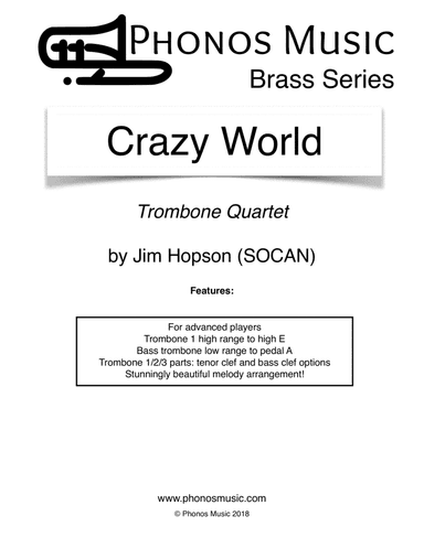 Crazy World (arr. Jim Hopson)