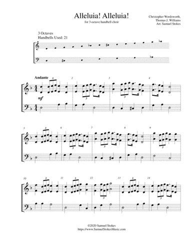 Alleluia! Alleluia! - for 3-octave handbell choir (arr. Samuel Stokes)