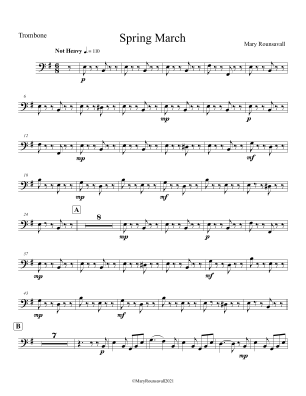 Spring March: TROMBONE PART