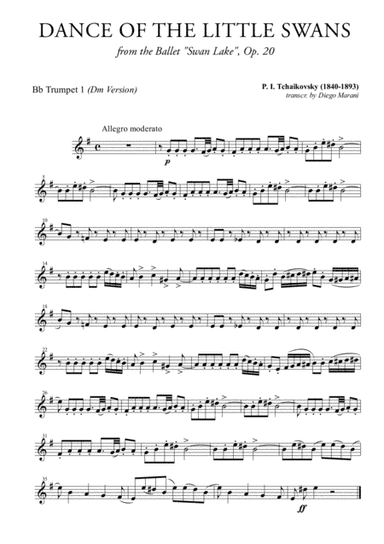 Dance of the Little Swans for Brass Quintet (arr. Diego Marani)