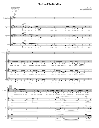 She Used To Be Mine (arr. Rachel St. Marseille)