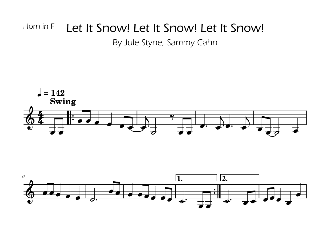 Let It Snow! Let It Snow! Let It Snow! (arr. Ygor Nunes)