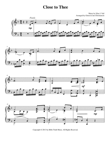 Close To Thee (arr. Glenn & Jan Christianson)
