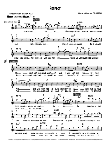 Perfect (arr. Stephen Bulat)