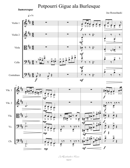 Potpourri Gigue a la Burlesque